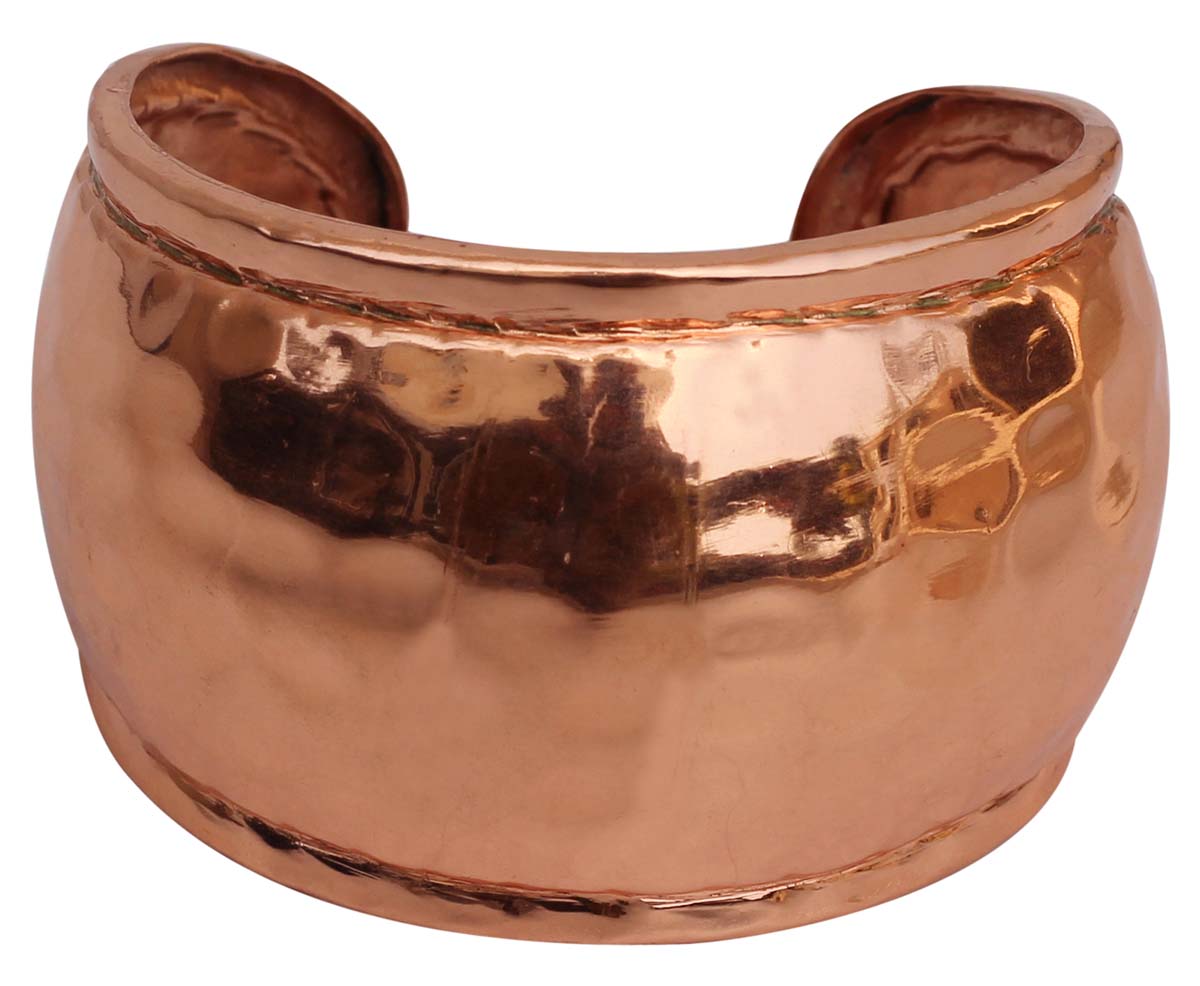 Wholesale Bracelets from India – Cuff Bracelet – Cast in Brass – Copper Color Finish – Hammered Effect – Bracelets in Bulk